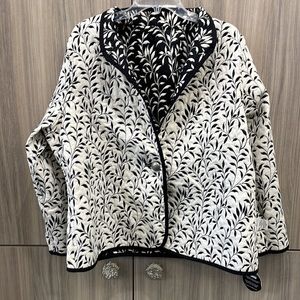 Trimdin Reversible jacket cream and black